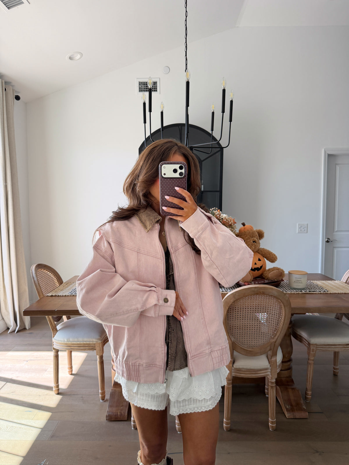 Cotton Candy Mocha Barn Jacket (can’t restock)