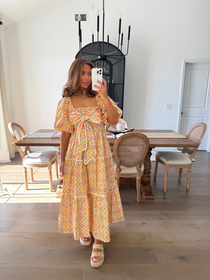 Pineapple Princess Midi Dress