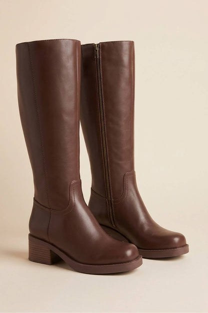 CHARLOTTE-brown boots RESTOCK