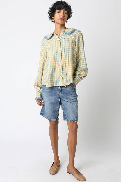 Alexis Plaid Blouse