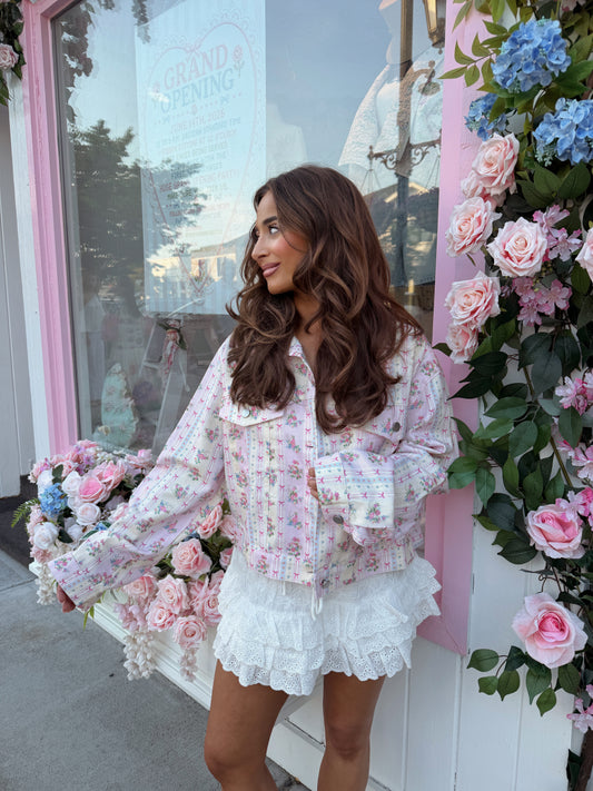 East End Vintage Floral Dreams Denim Jacket