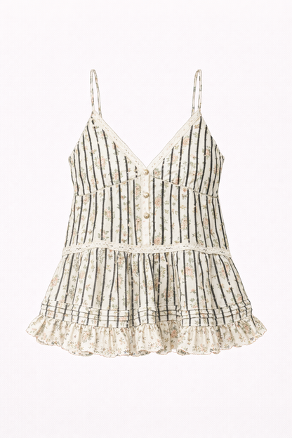 Blooming In Love Tank (Black)