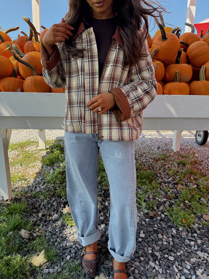 Pumpkin 🎃 Patch Barn Shacket Flannel