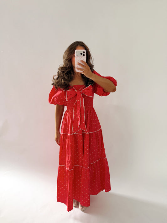 Honey Pie Bow Midi Dress