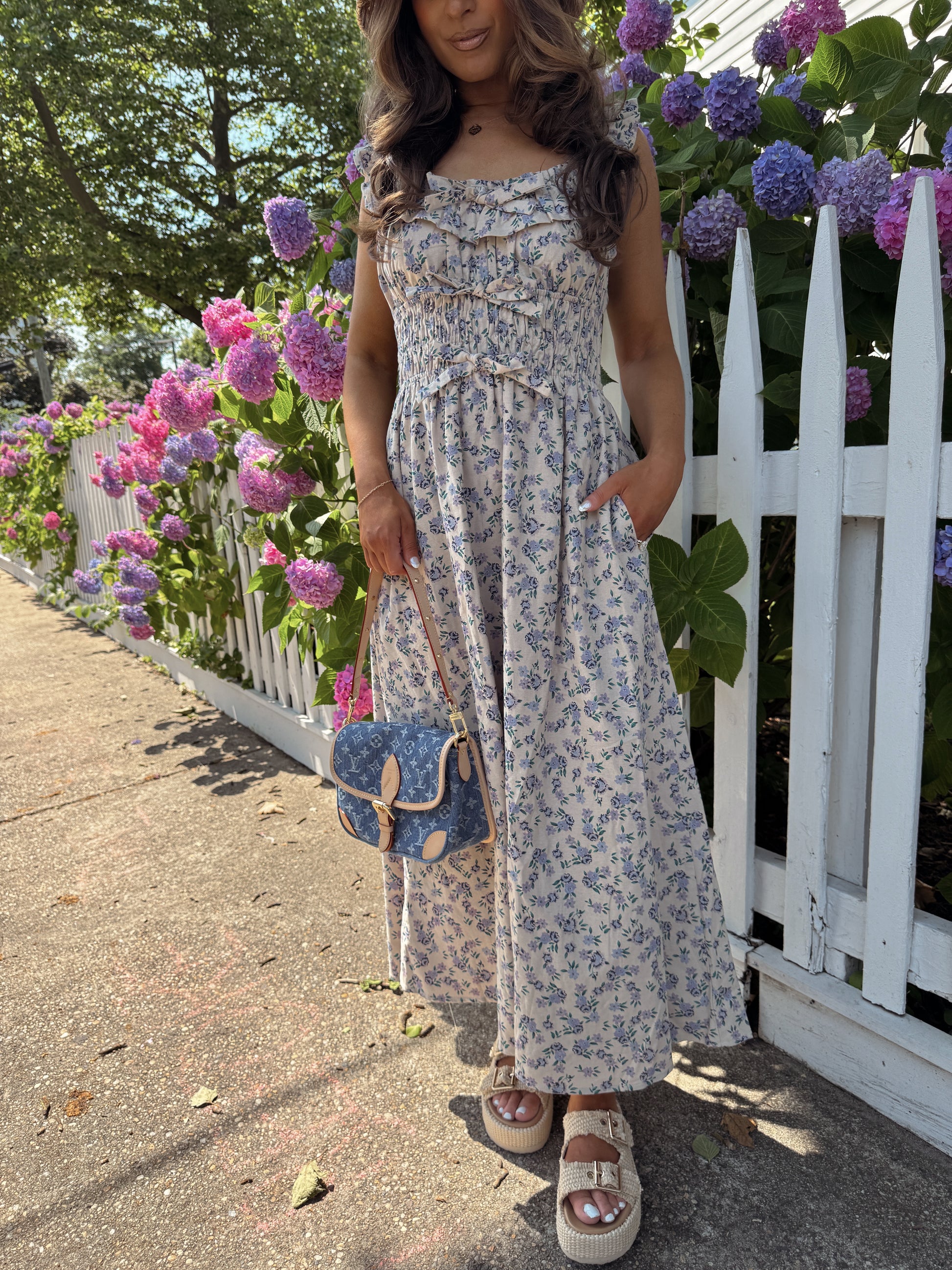 fran midi dress Faithfull the Brand Fran Midi Dress