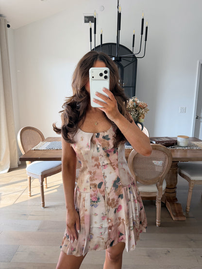 Yours Truly, Autumn Mini Dress (floral)