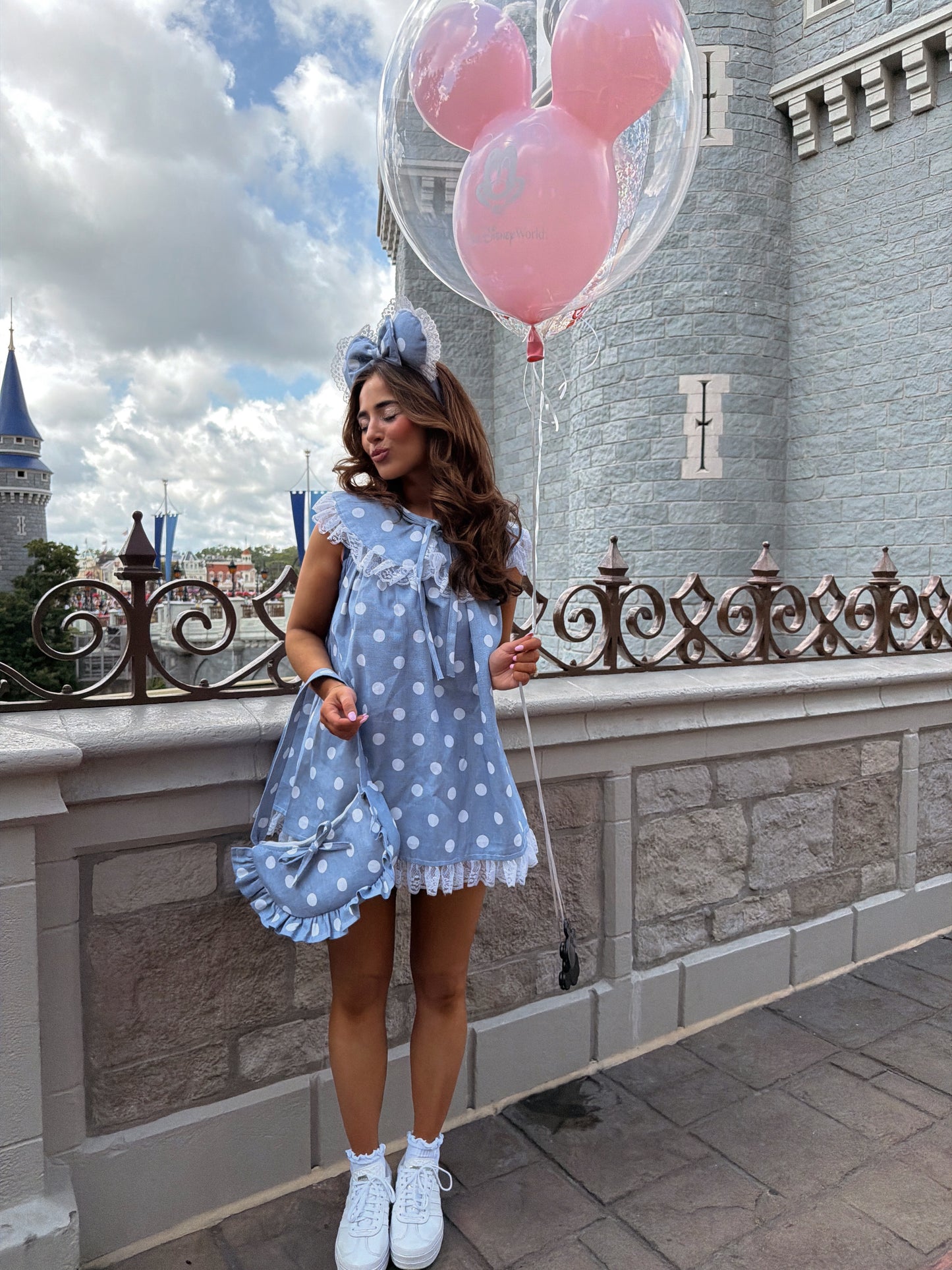 Fantasyland Bespoke Ears (Denim Polka Dot) PREORDER