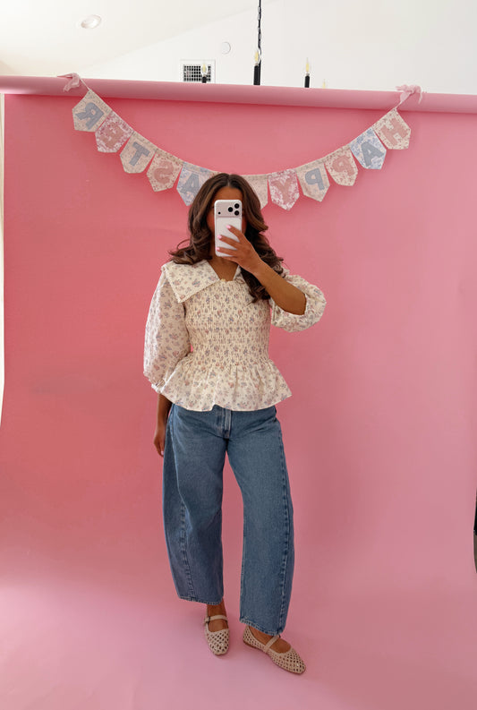 Pearl Petal Babydoll Top RESTOCK 1-2 weeks