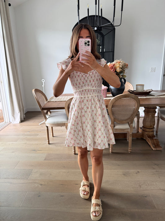 Floral Coquette Smocked Medium