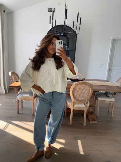 Vanilla Crème Chunky Sweater