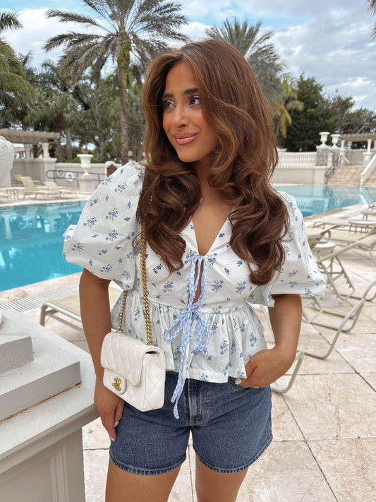 My Heart Is Yours Puff Sleeve Top-
