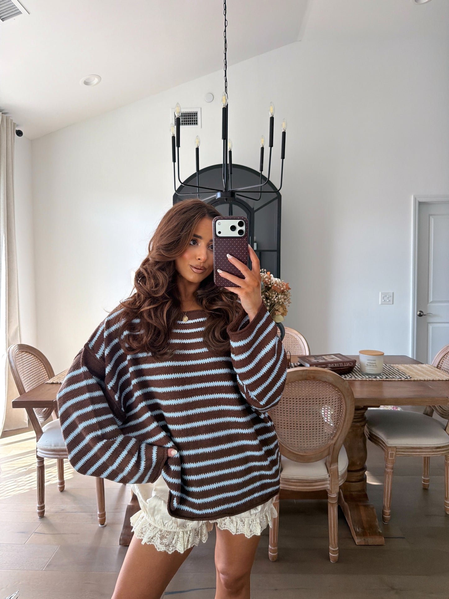 Sea & Mocha Knit