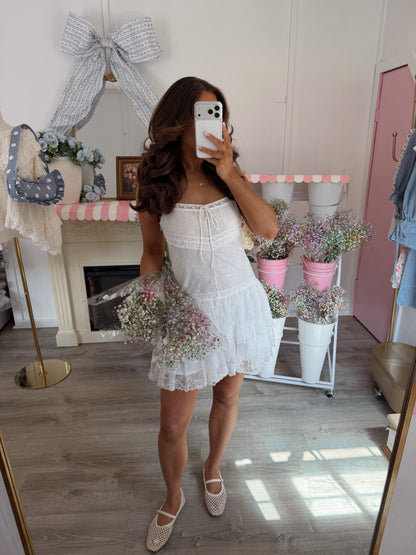 Soft Bloom Mini Ruffled Dress