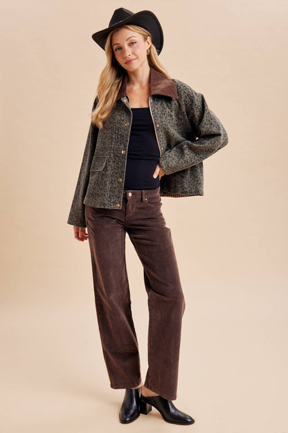 Ashby Leopard Barn Jacket