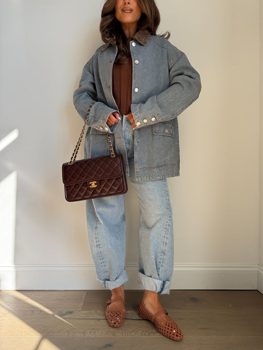Harvest Denim Barn Jacket (striped)
