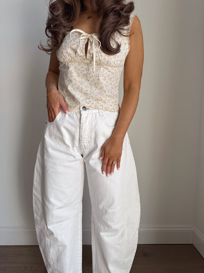 The Vintage Linen-lace Top