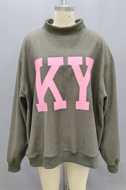 Floral Vintage Kentucky Mockneck