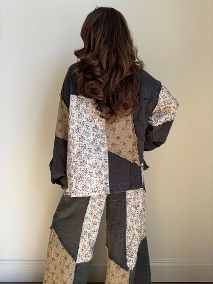 Hazel Picnic Floral Gauze Shacket