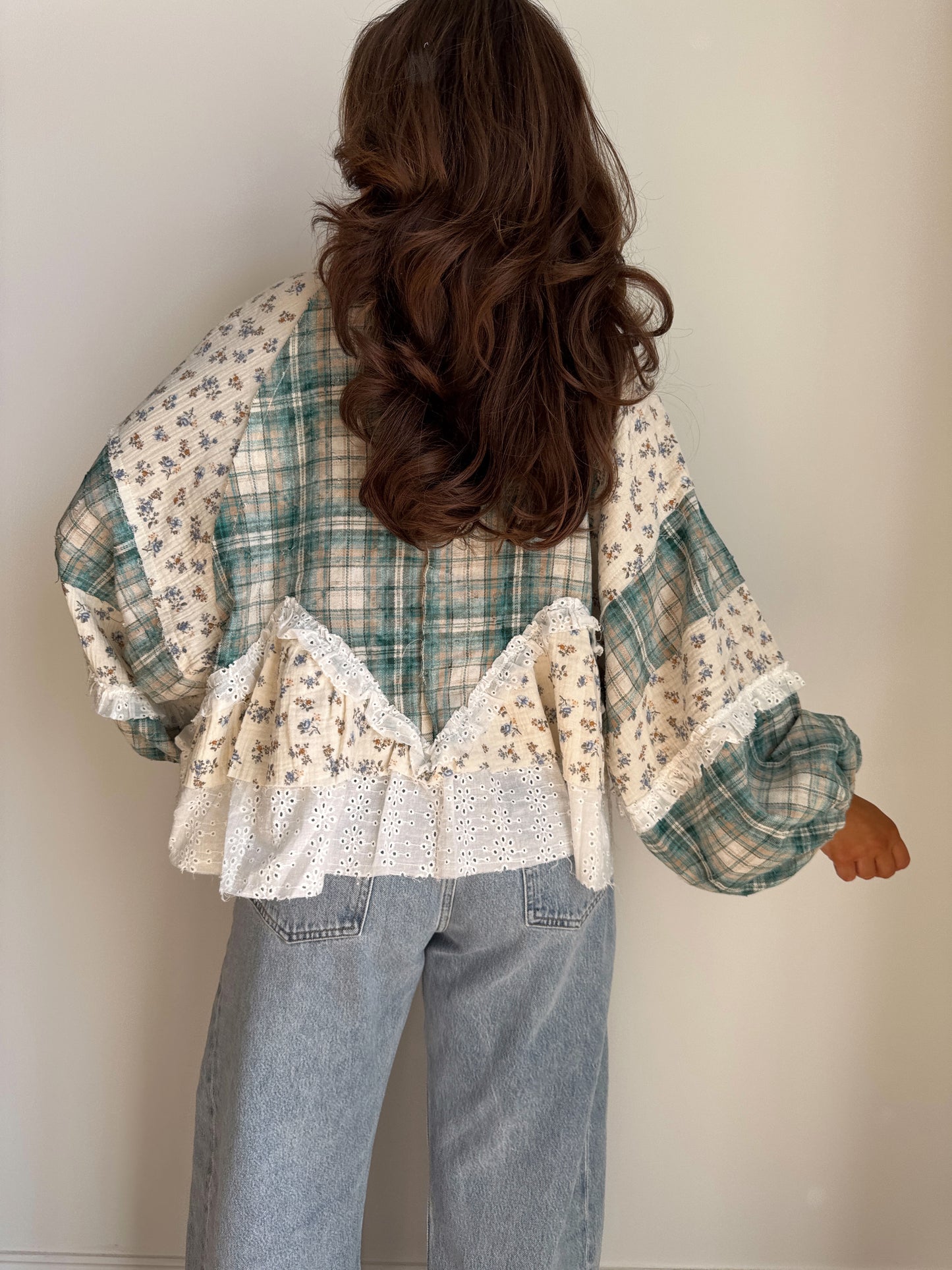 Willow Vintage Floral YDS X POL EXCLUSIVE Top (Mint & Mocha) SHIPS PRE-ORDER