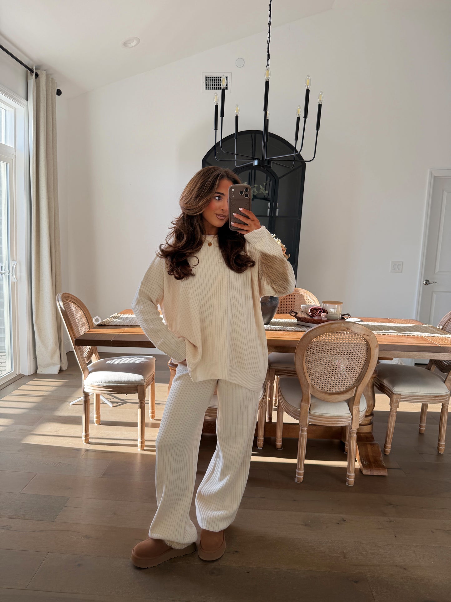 Snow Day 🤍 Ribbed Knit Sweater Set