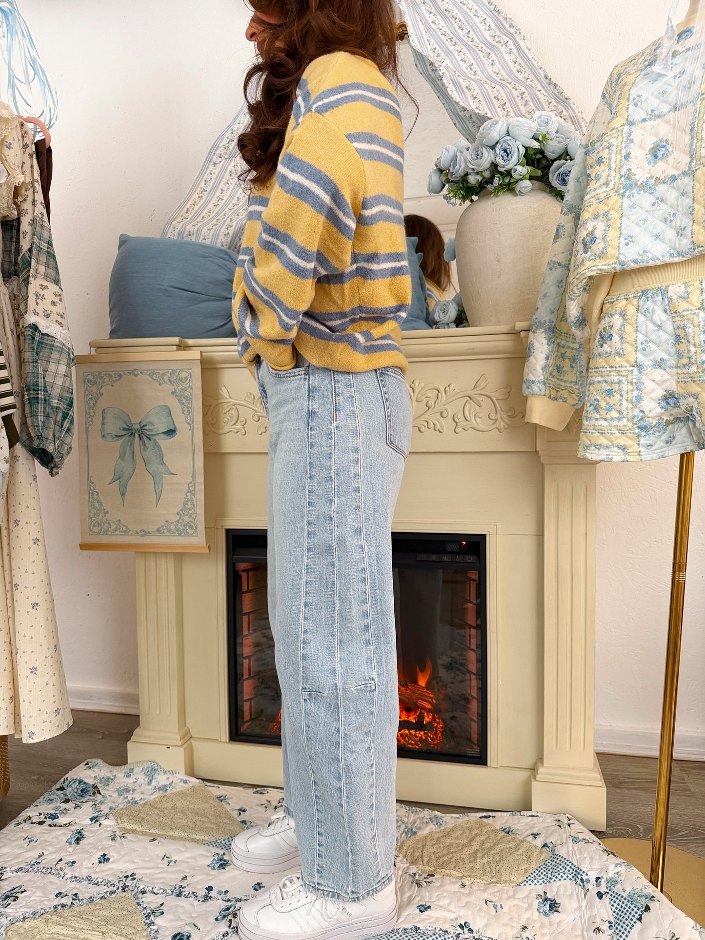 Krystelle Denim Barrel Jeans