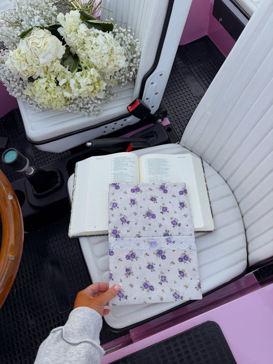 Vintage Book Cover (Dainty Purple)