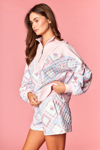 Pastel Princess Quilted Set