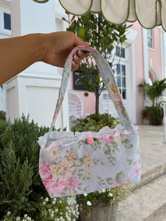 Mint & Lace Vintage Floral Mini Shoulder Bag
