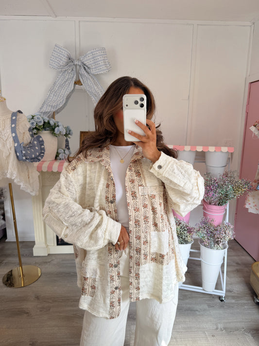 Soft Petal Button Down (Beige)