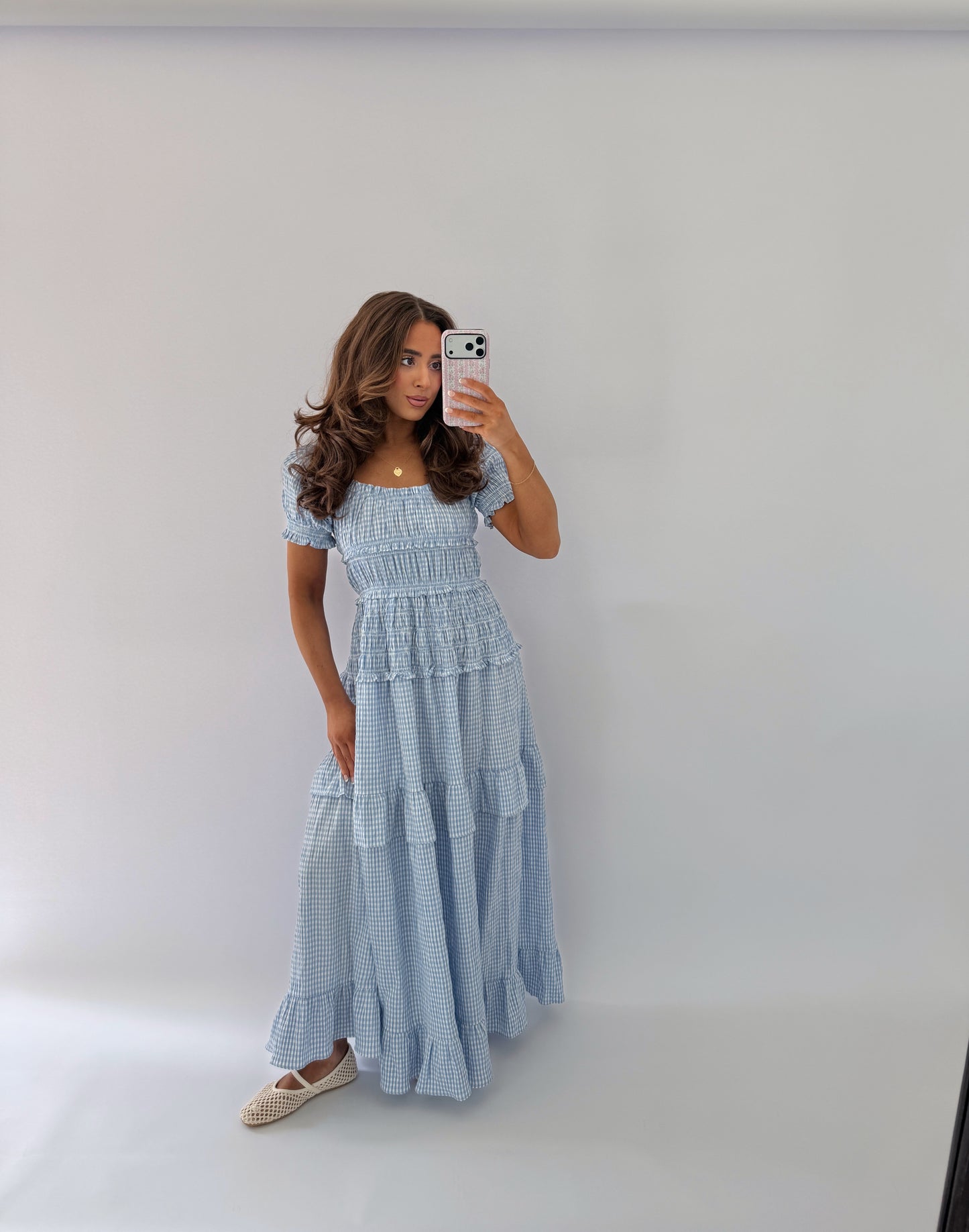 Gingham Dreams Maxi Dress (can’t restock)