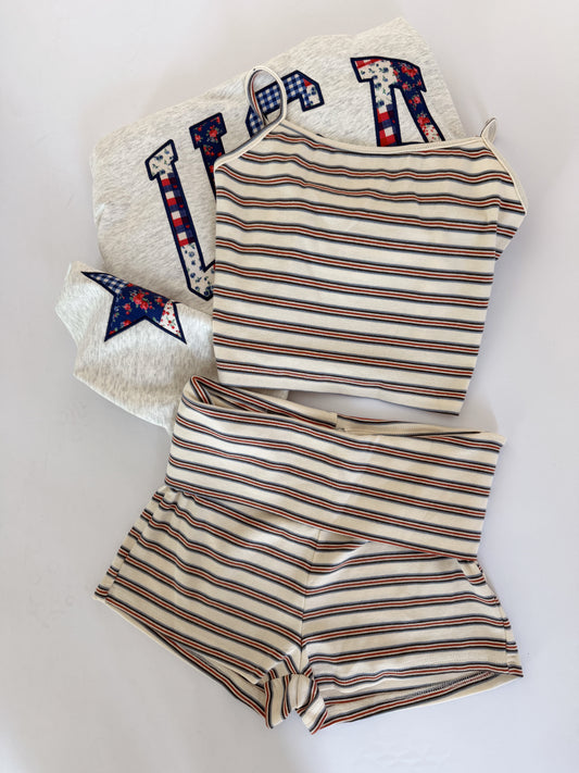 Stars, stripes & cozy set