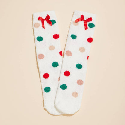 Christmas Fuzzy Socks – Assorted 4-Pair Set for Christmas Gift