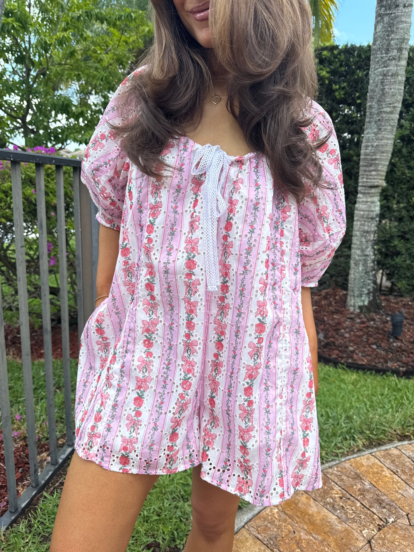 Bluebell Coquette Romper PINK
