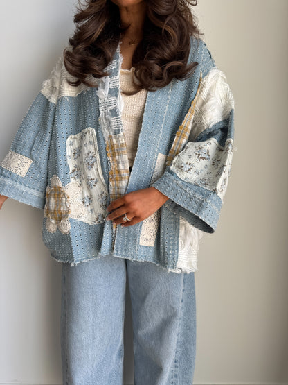 Harvest Ribbons Cardigan (Denim)