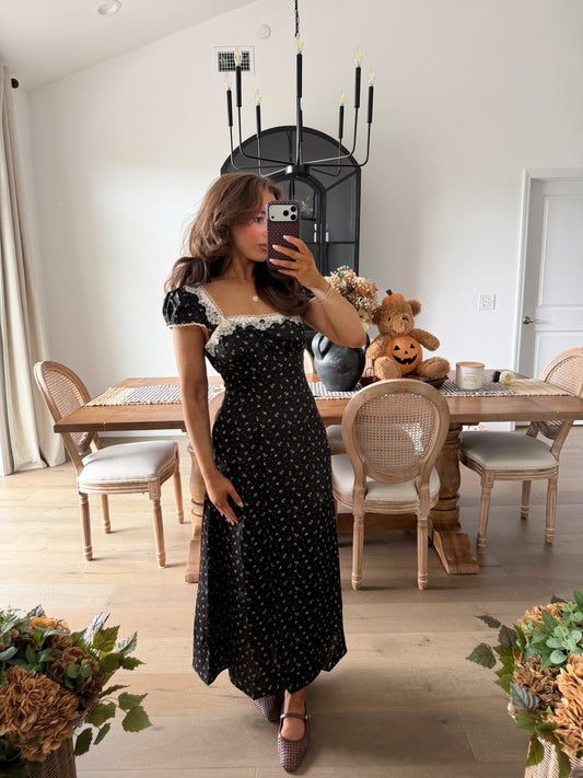 Farmstand Floral Midi Dress. RESTOCK