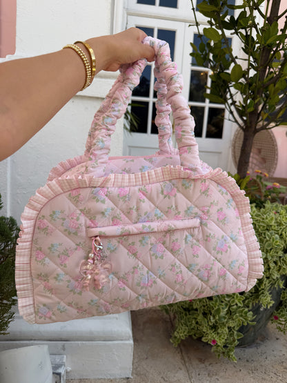 Cotton Candy Vintage Sorbet Floral Bag (Candy Pink)