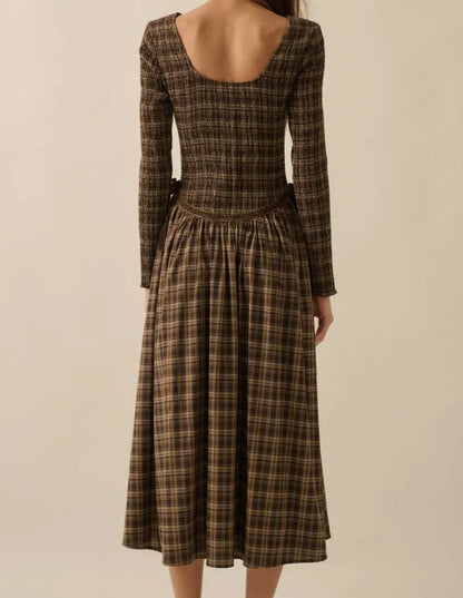 The Blair Midi Plaid Dress PRE ORDER ADDED OCTOBER