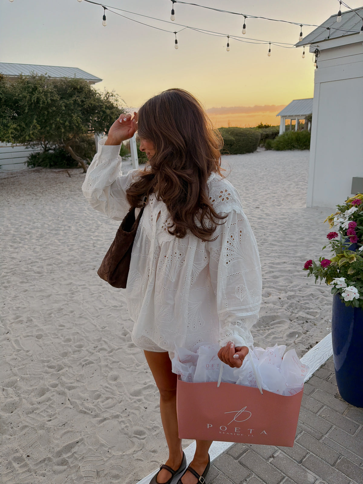 Seashells & Sands Eyelet Set (Cream)