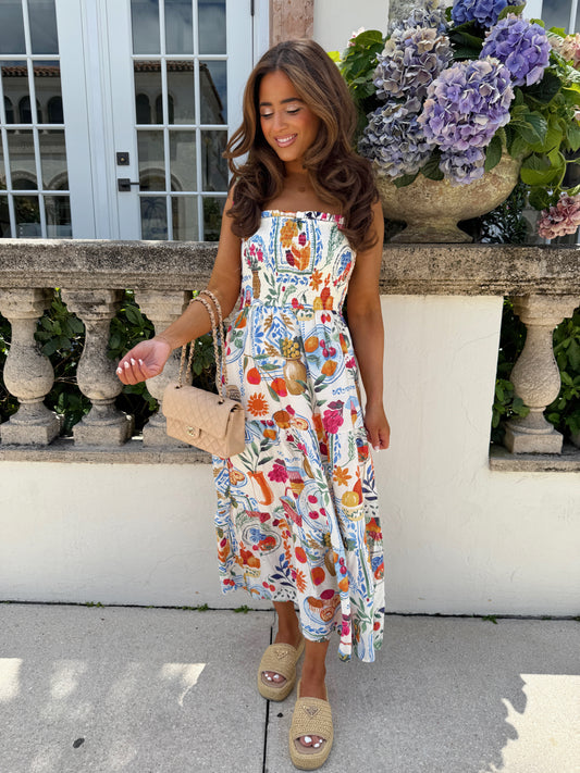 A Night In Venice Midi Dress