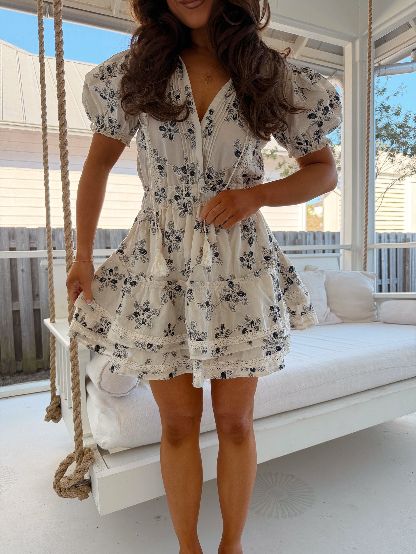 Seaside Frills Mini Dress