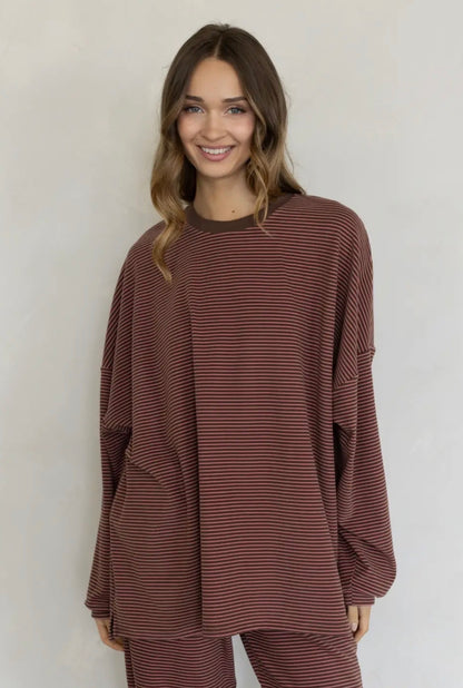Sophie Striped Set (Chocolate Covered Strawberry) RESTOCK