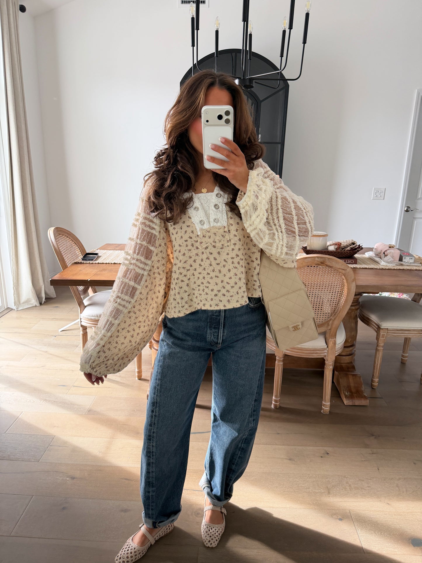 Ivory & Cream Bloom Top