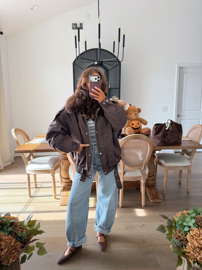 Cocoa Days Faux Fur Denim Jacket can’t restock