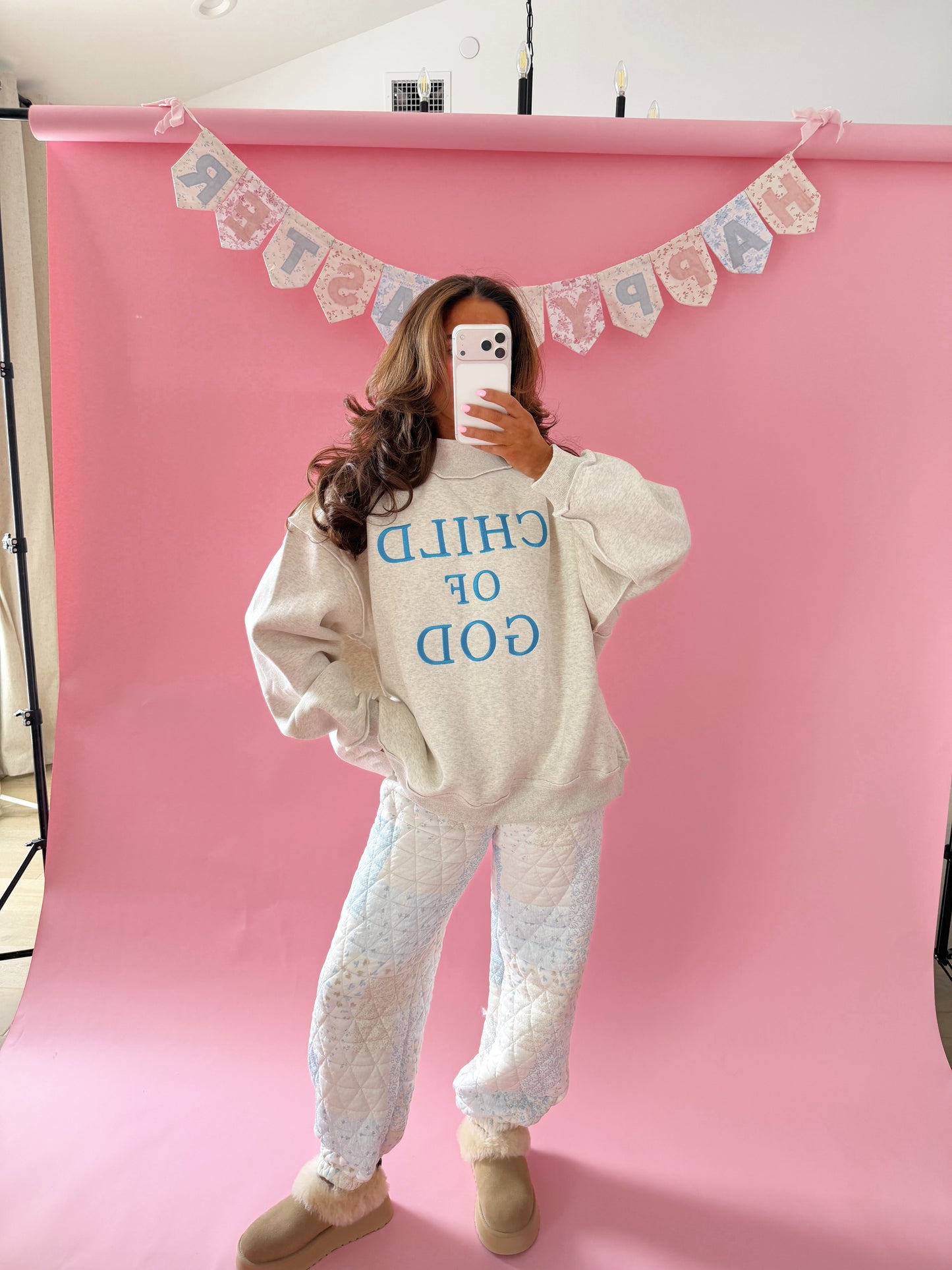 Child Of God Mockneck Grey