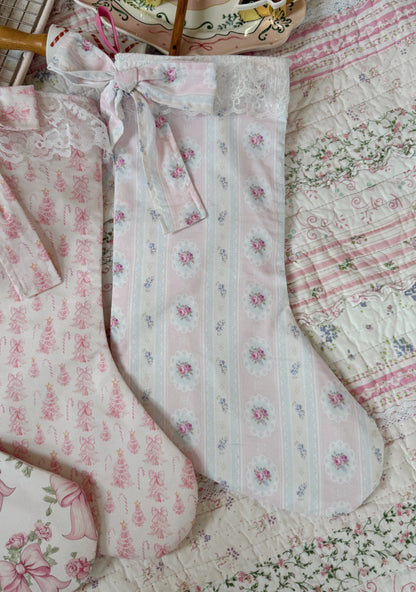 Pinkmas Coquette Stocking (exclusive floral Shopyds print)