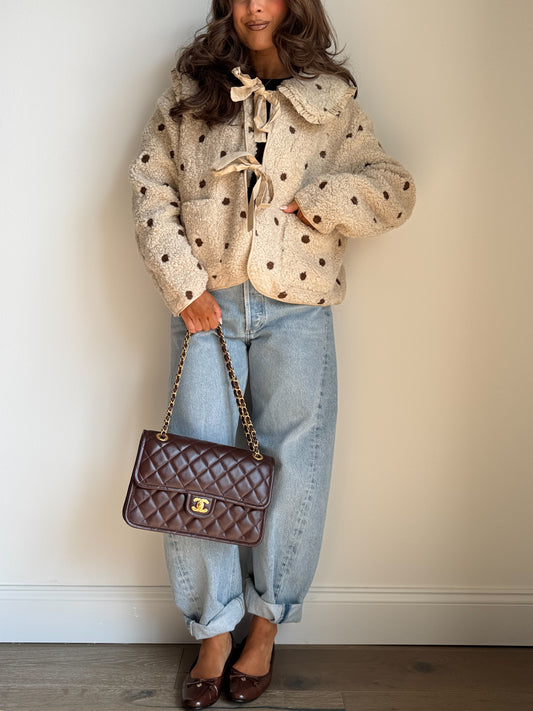 Crème Brûlée Sherpa Jacket (Oat)