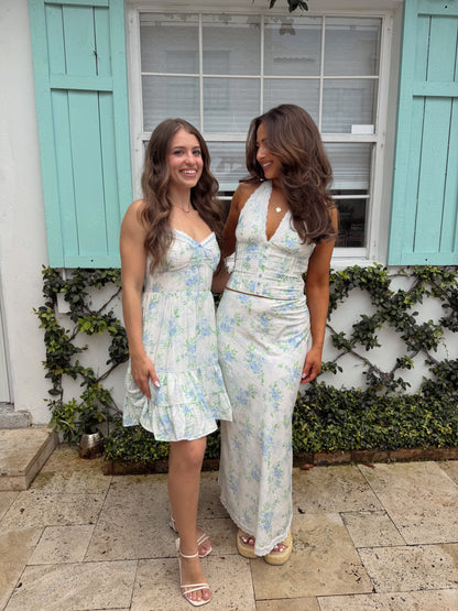 Seabreeze Sweetheart Halter Skirt Set