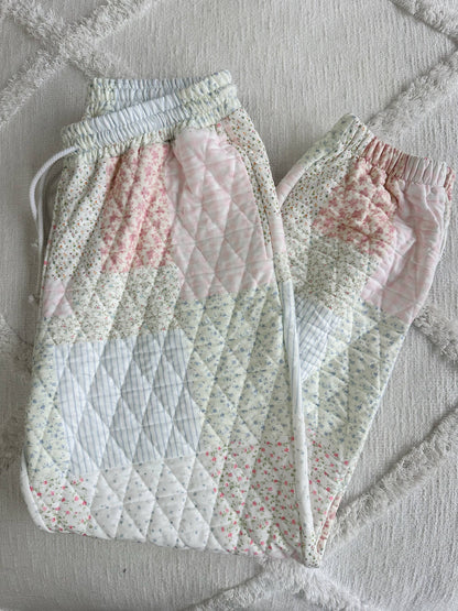 Quilted Pastel Joggers PREORDER