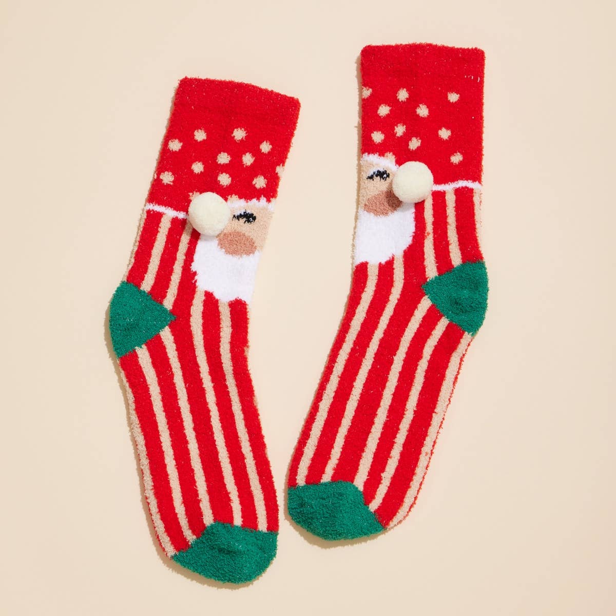 Christmas Fuzzy Socks – Assorted 4-Pair Set for Christmas Gift