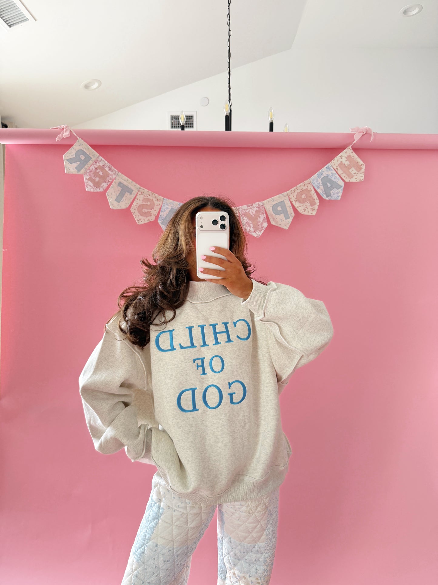 Child Of God Mockneck Grey